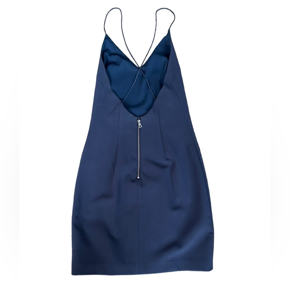 Alice + Olivia Leigh Lace Trim Low Cross-Back Dress - Picture 2 of 7